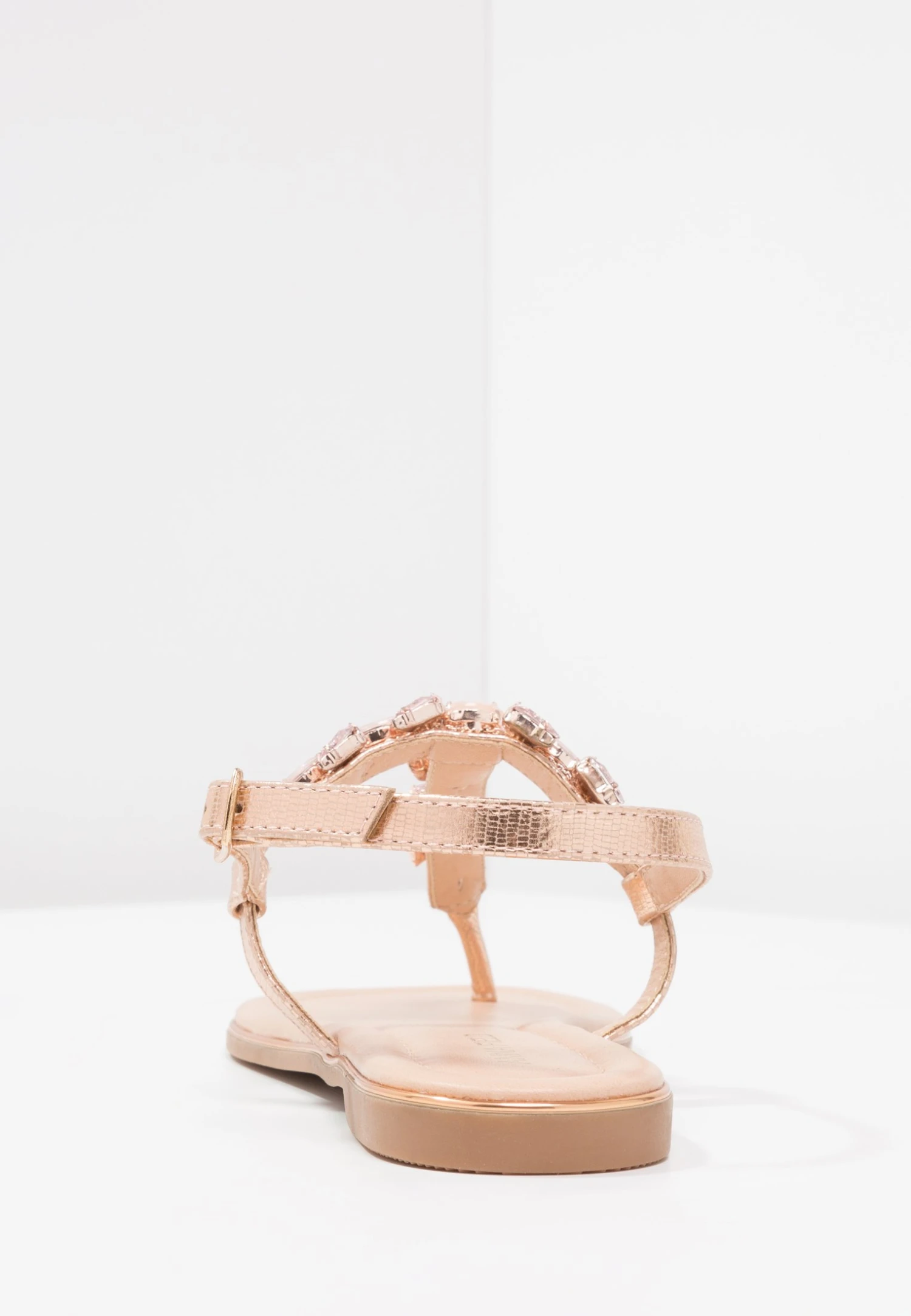 Anna Field T-Bar Sandals - Rose Gold 7 Anna Field T-Bar Sandals - Rose Gold - Image 5